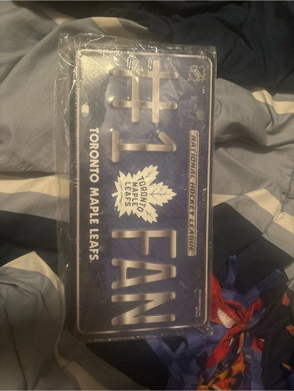 NHL Toronto Maple Leafs Blue Silver #1 Fan License Plate